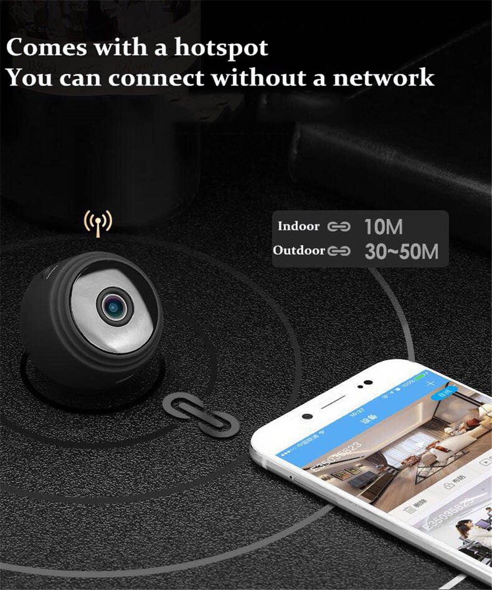 Mini Camera WiFi Camera 1080p HD Audio Recording