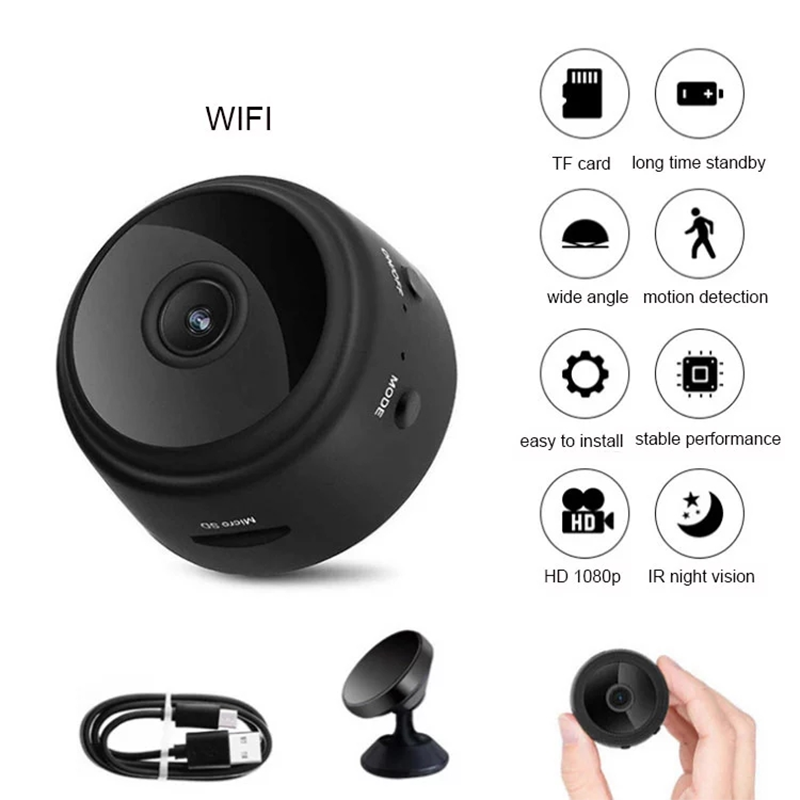 Mini Camera WiFi Camera 1080p HD Audio Recording