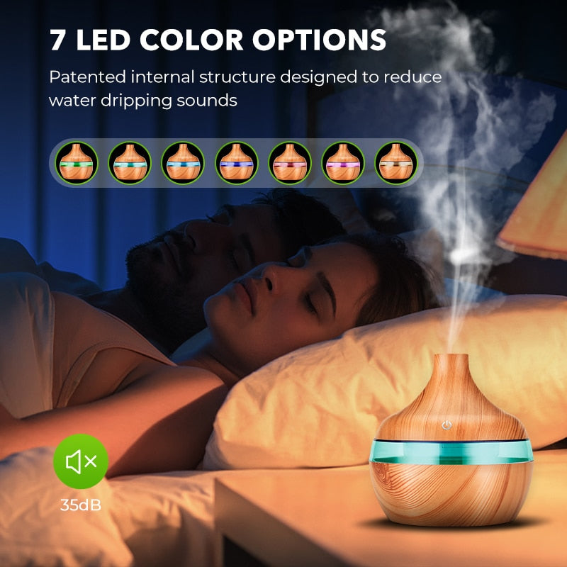 Electric Air Humidifier Essential Aroma Oil Diffuser